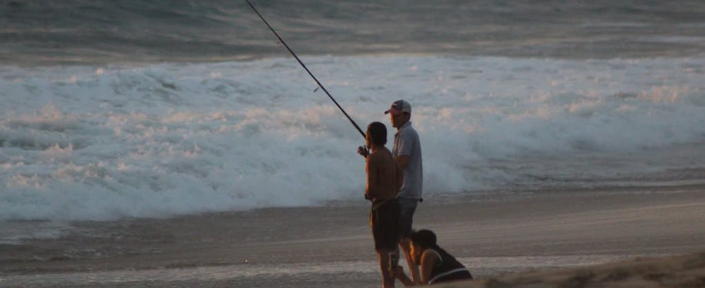 surf fishing mistakes - evening