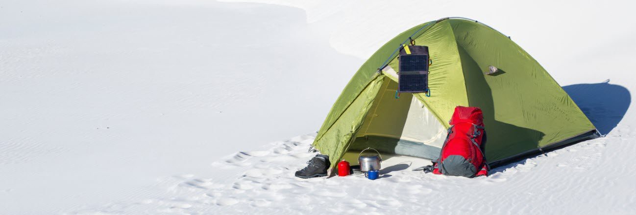 Best tents for winter camping - tent in snow