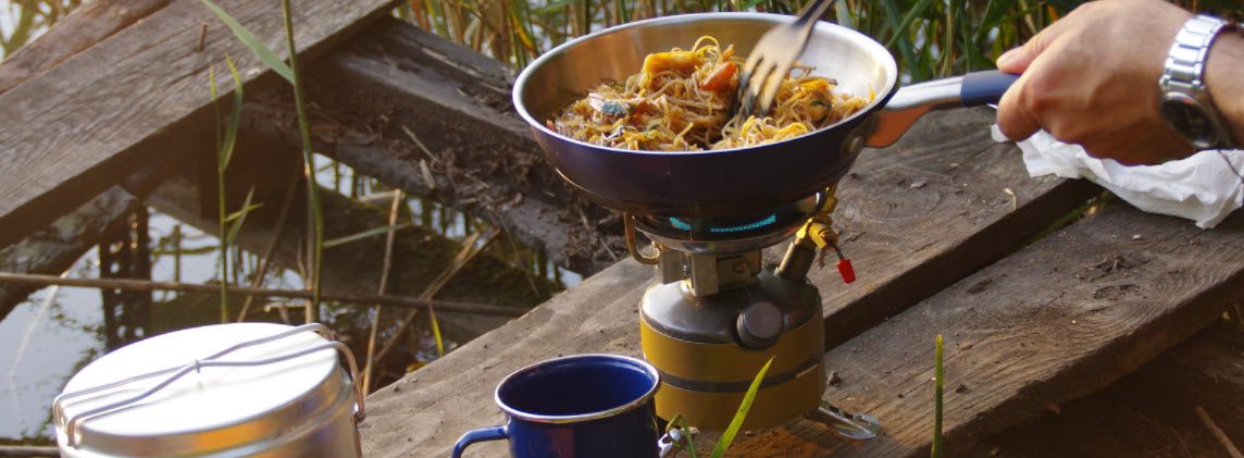 lightweight camping tips - camping cooking