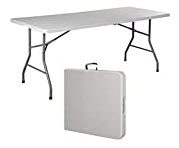 best portable folding camp tables - COLIBYOU 6' Folding Table