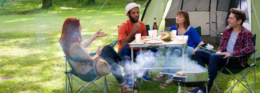 is camping fun - camping food
