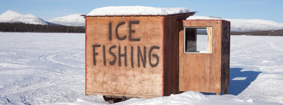 how to attract fish ice fishing - ice fishing shack