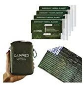 best thermal blankets - Campizo 4 Pack Emergency Blankets
