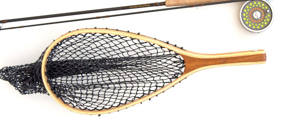 Best fly fishing nets - Net with rod and reel