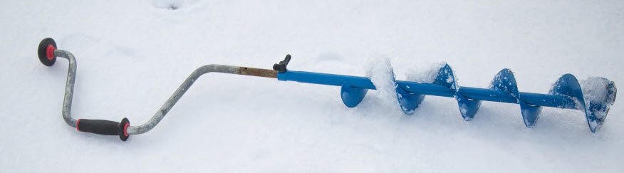 best ice fishing augers - manual auger