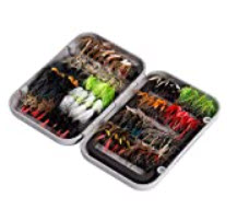 best smallmouth flies - BASSDASH Fly Fishing Flies Kit Fly Assortment Trout Bass Fishing with Fly Box