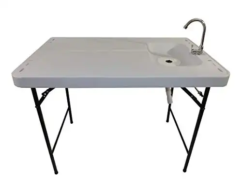 Old Cedar Outfitters Premium Game Cleaning Station, White,Premium, Two Man