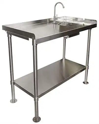 RITE-HITE Stainless-Steel Fillet Cleaning Table - Made in The USA, Heavy Duty Fillet Table to Handle All Your Cleaning Needs