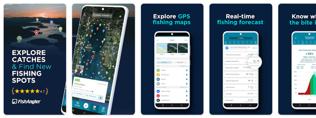 best apps for fishing - fishangler