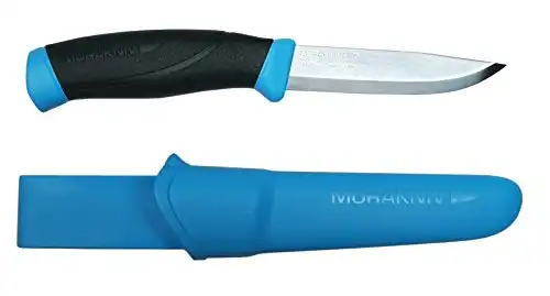 Morakniv Companion Sandvik Stainless Steel Fixed-Blade Knife with Sheath, 4.1 Inch