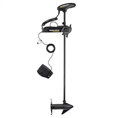 Minn Kota 1358733 PowerDrive Freshwater Electric-Steer Bow-Mount Trolling Motor with Digital Maximizer, 70 lbs Thrust, 60" Shaft