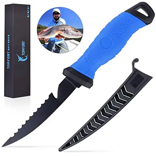 Amazon.com : Outdoors Fillet Knife,Bait Knife,Sharp Stainless Steel Blade Fishing Knife with proctive knife sheath… : Sports & Outdoors