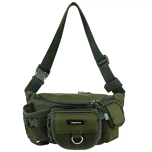 Piscifun Fishing Bag Portable Outdoor Fishing Tackle Bags Multiple Waist Bag Fanny Pack