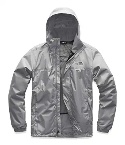 THE NORTH FACE Men's Resolve Waterproof Jacket, Mid Grey/Mid Grey, S