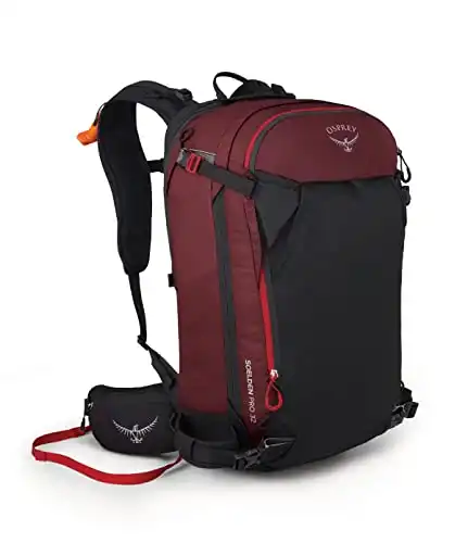 Osprey Soelden Pro 32 Men's Ski and Snowboard Backcountry Avalanche Backpack, Red Mountain (10004568)