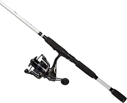 Cadence CC5 Spinning Combo Lightweight with 24-Ton Graphite 2-Piece Graphite Rod Carbon Fiber Drag System Smooth Strong Carbon Composite Frame & Side Plates Reel & Rod Combo(CC5-2000-66M)