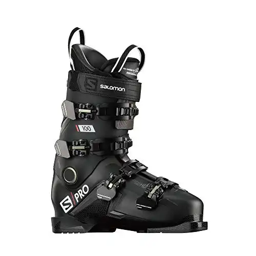 Salomon S/Pro 100 Mens Ski Boots Black/Belluga/Red Sz 7/7.5 (25/25.5)